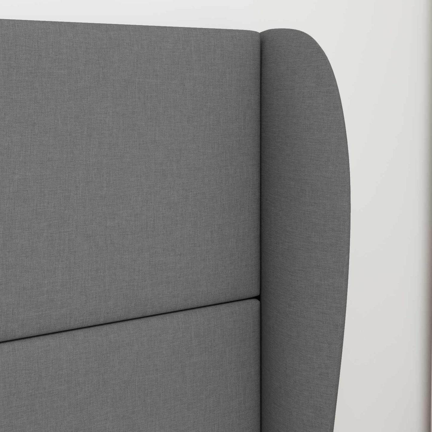 Headboard Ear Dim Grey 80 x 23 x 6 cm Fabric