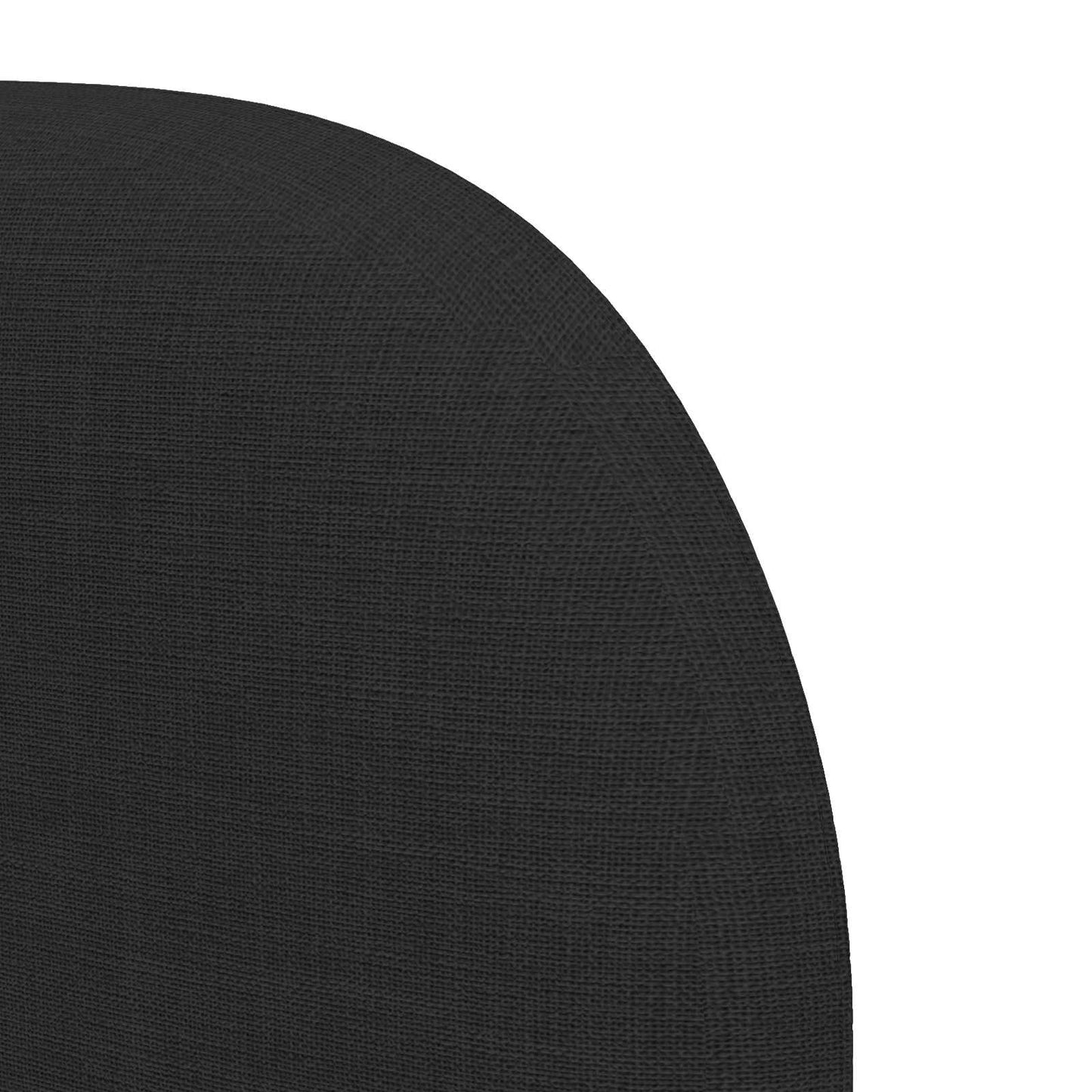 Headboard Ear Black 80 x 23 x 6 cm Fabric