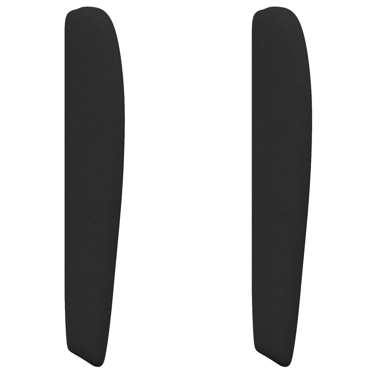 Headboard Ear Black 80 x 23 x 6 cm Fabric