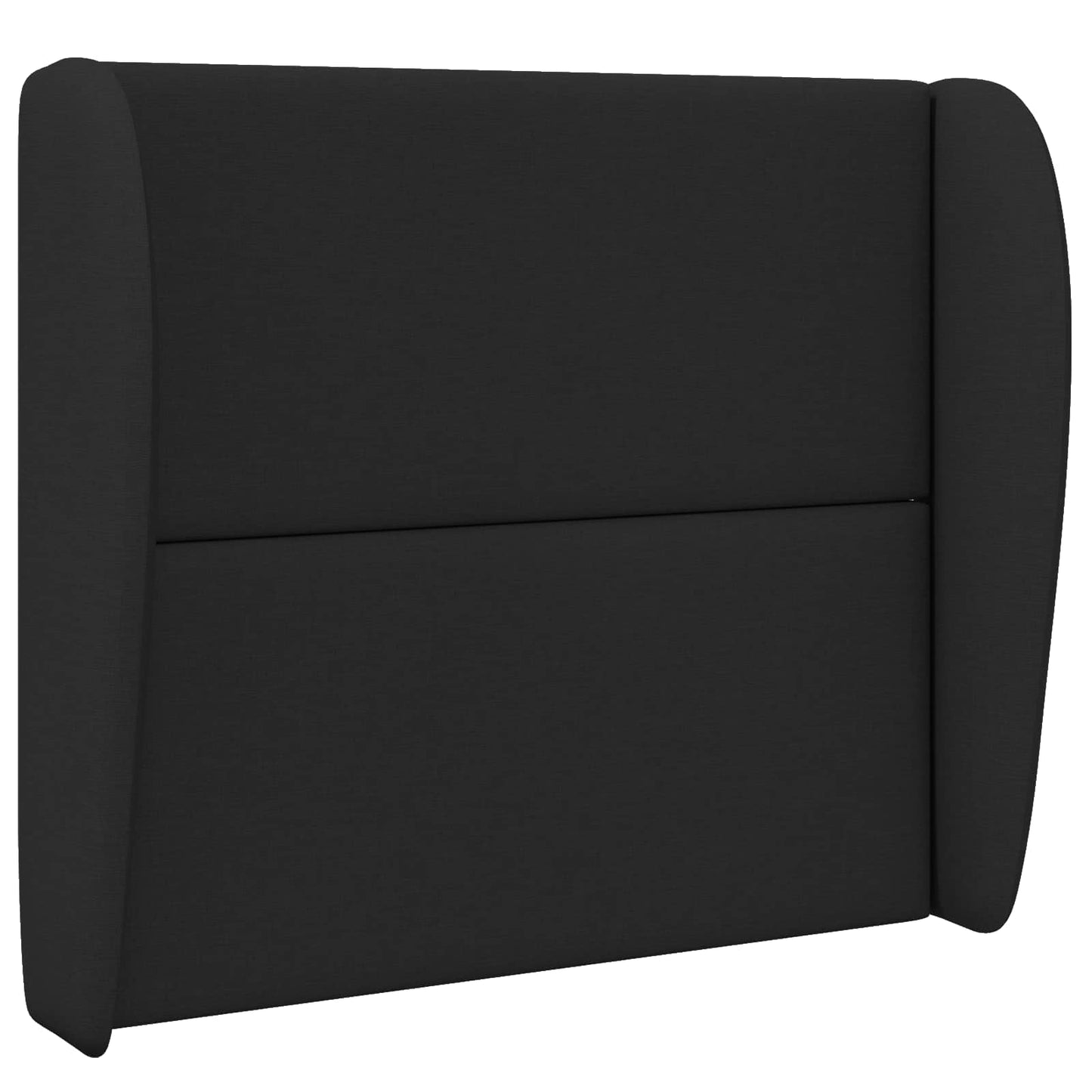Headboard Ear Black 80 x 23 x 6 cm Fabric