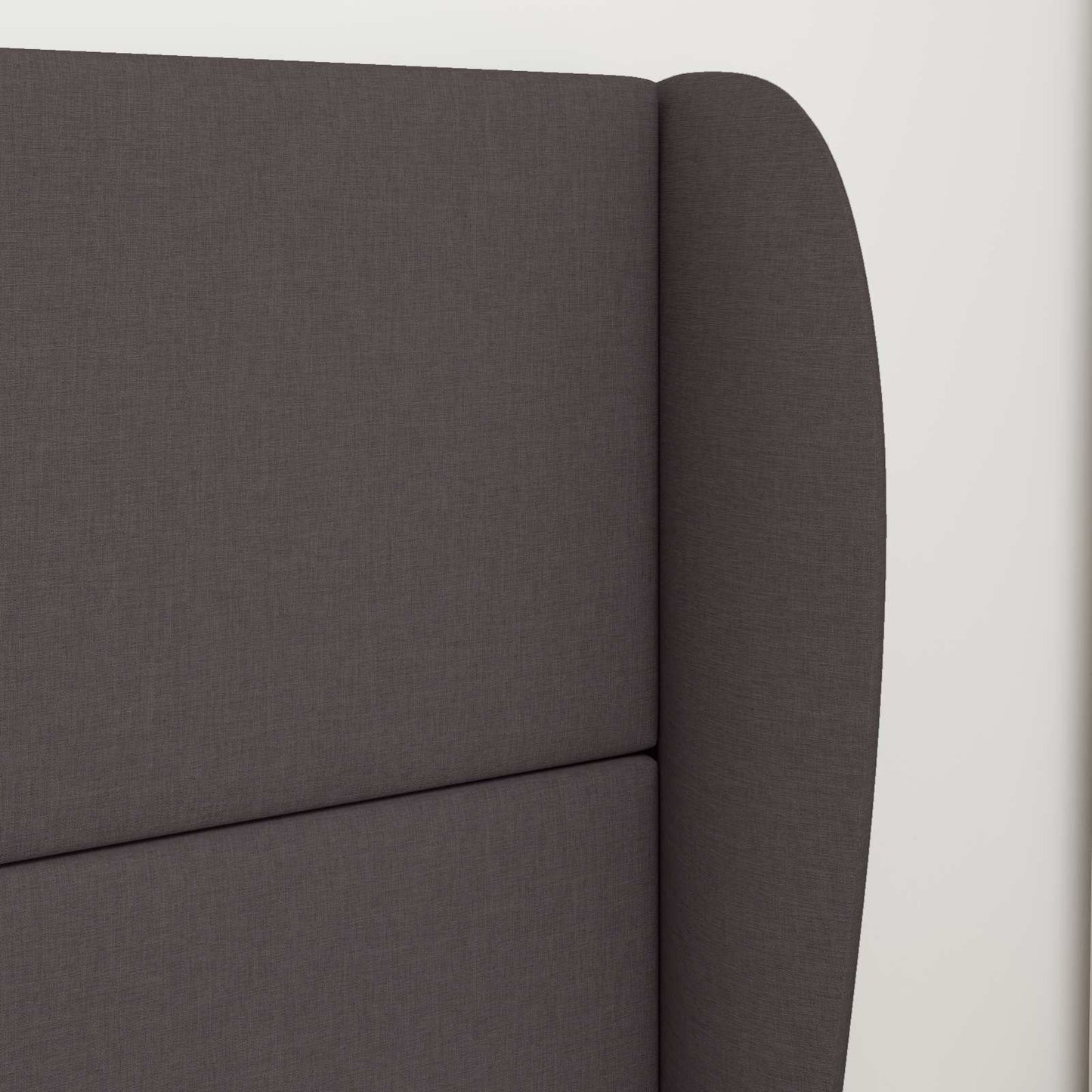 Headboard Ear Brown 80 x 23 x 6 cm Fabric