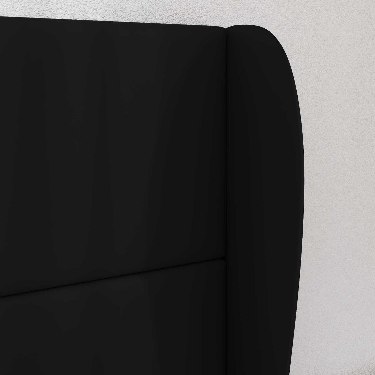 Headboard Ear Black 80 x 23 x 6 cm PVC