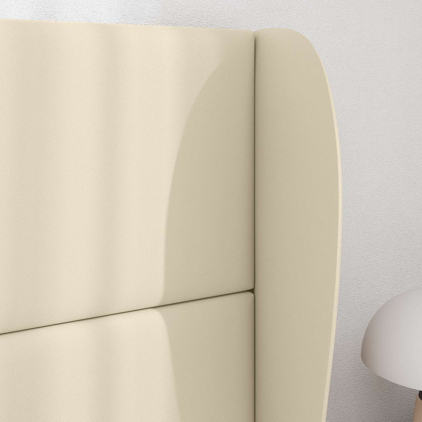 Headboard Ear Cream 80 x 23 x 6 cm PVC