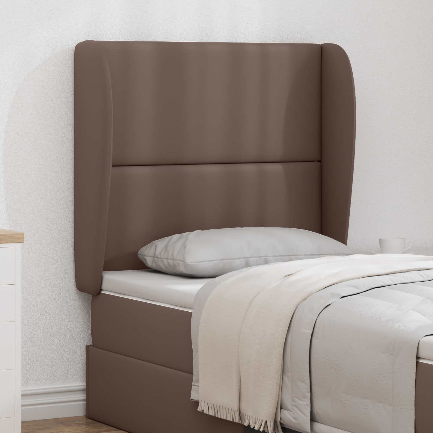 Headboard Ear Tan 80 x 23 x 6 cm PVC