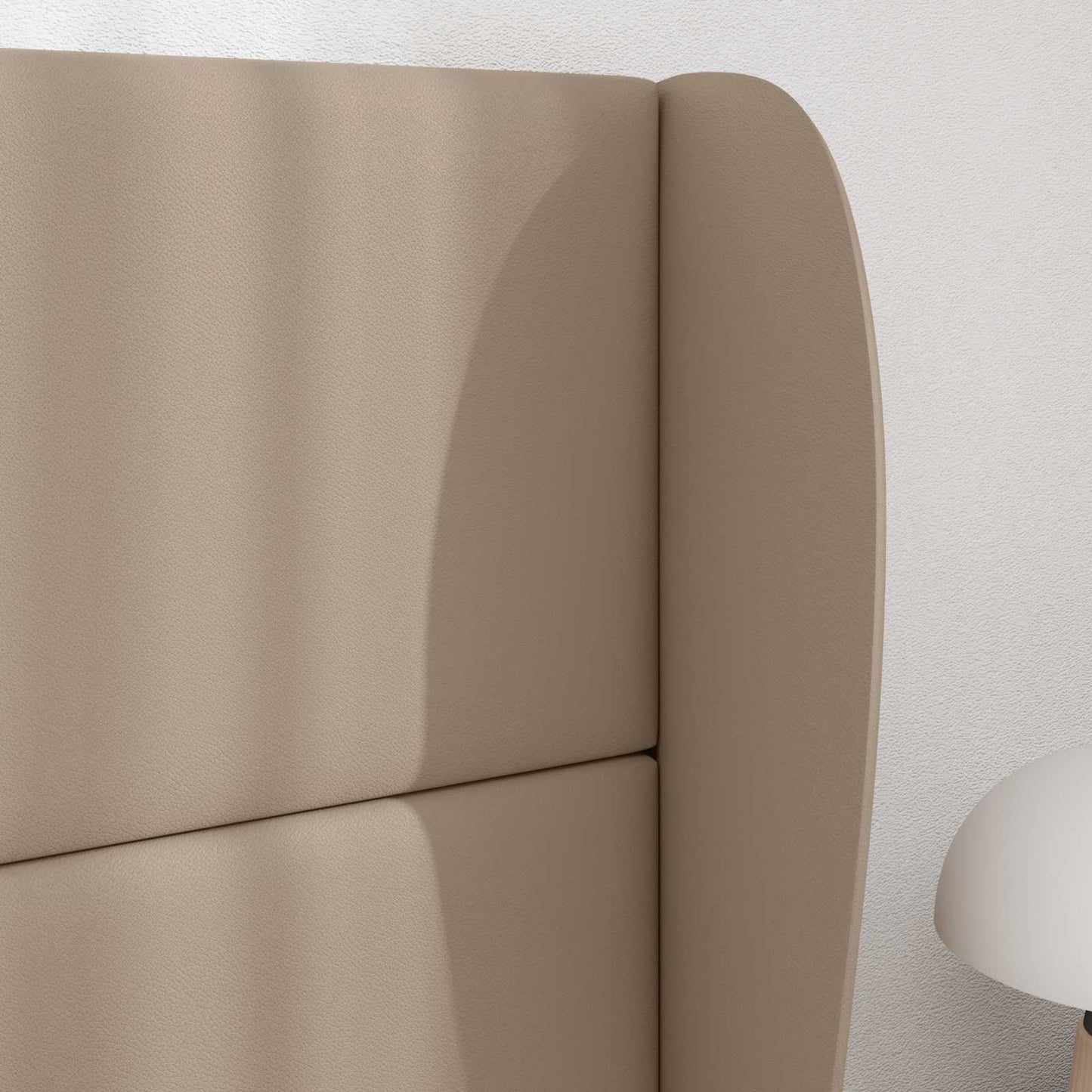 Headboard Ear Brown 80 x 23 x 6 cm PVC