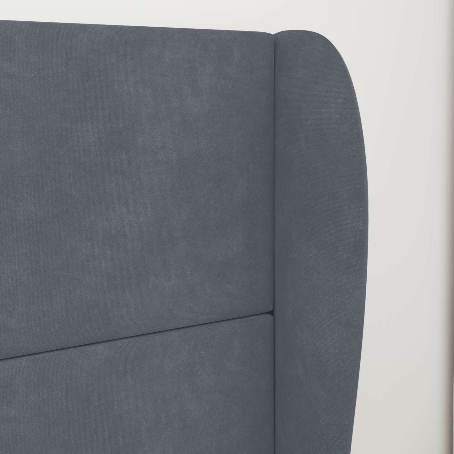 Headboard Ear Dim Grey 80 x 23 x 6 cm Velvet