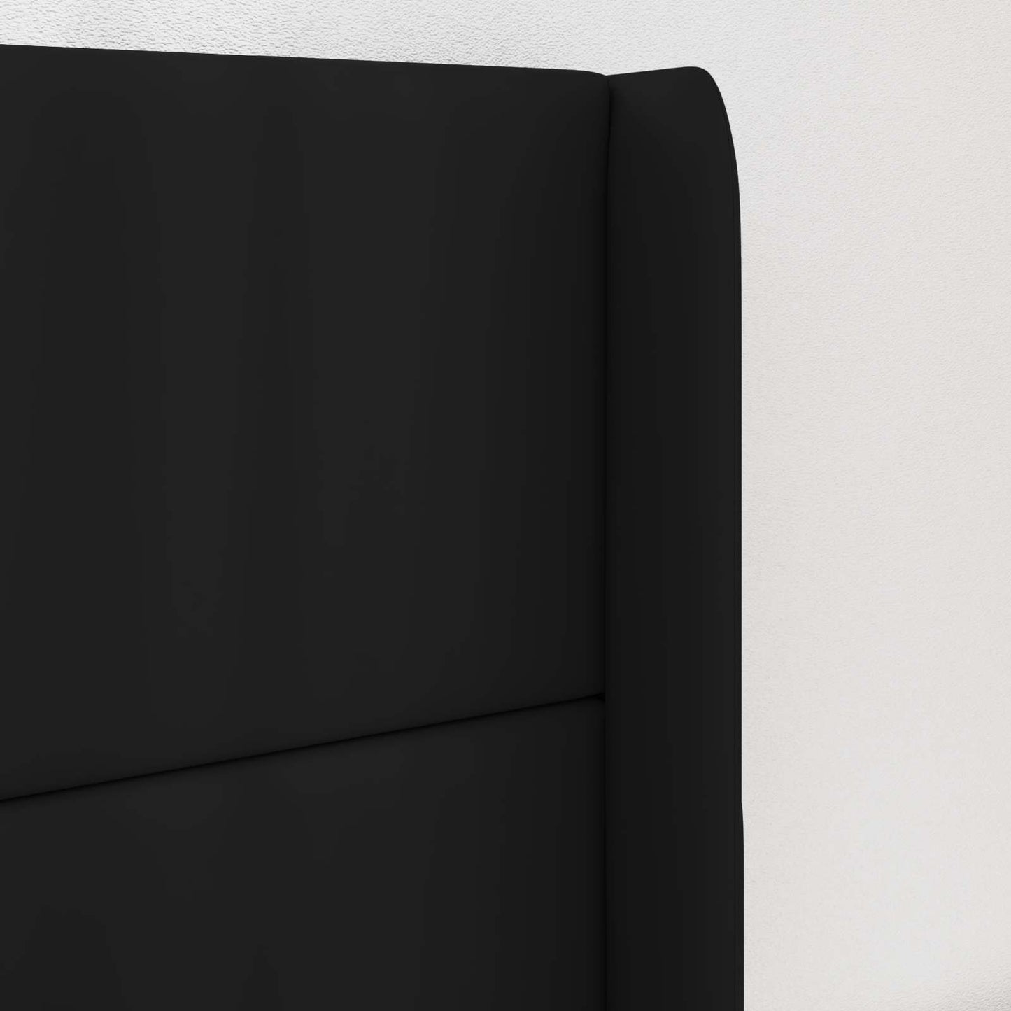 Headboard Ear Black 80 x 16 x 4 cm PVC