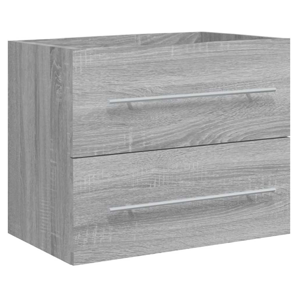Sink Cabinet with Built-in Basin Grey Sonoma Engineered Wood