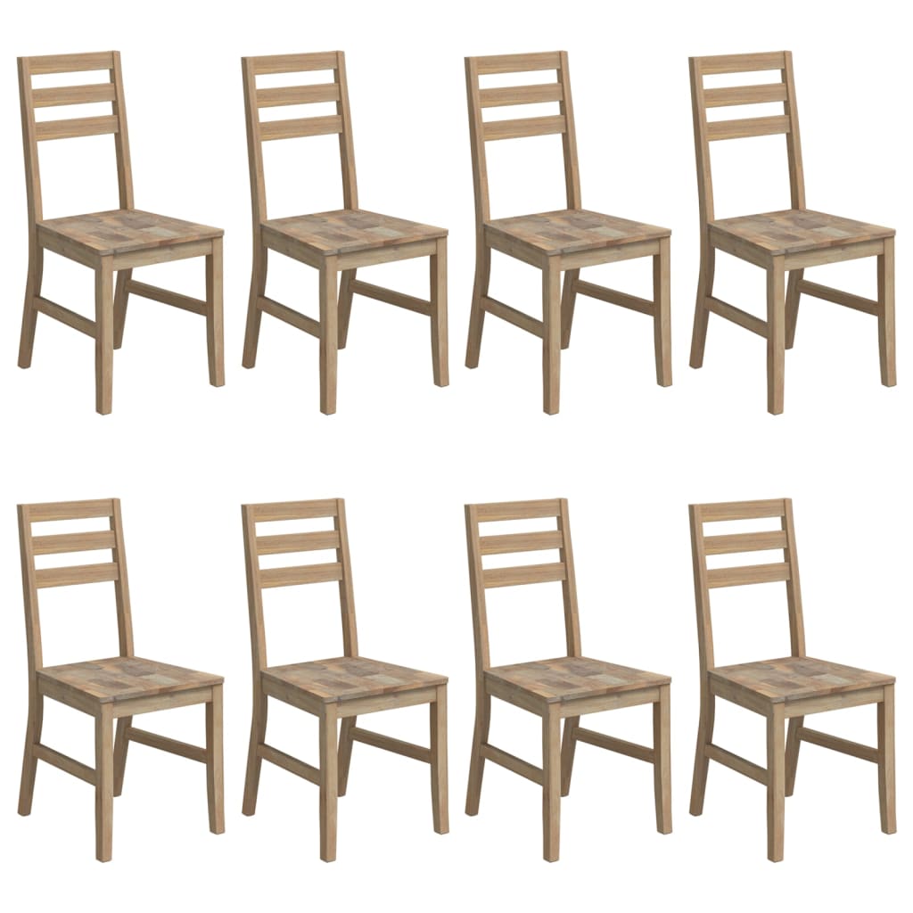 vidaXL Dining Chairs 8 pcs Solid Wood Acacia