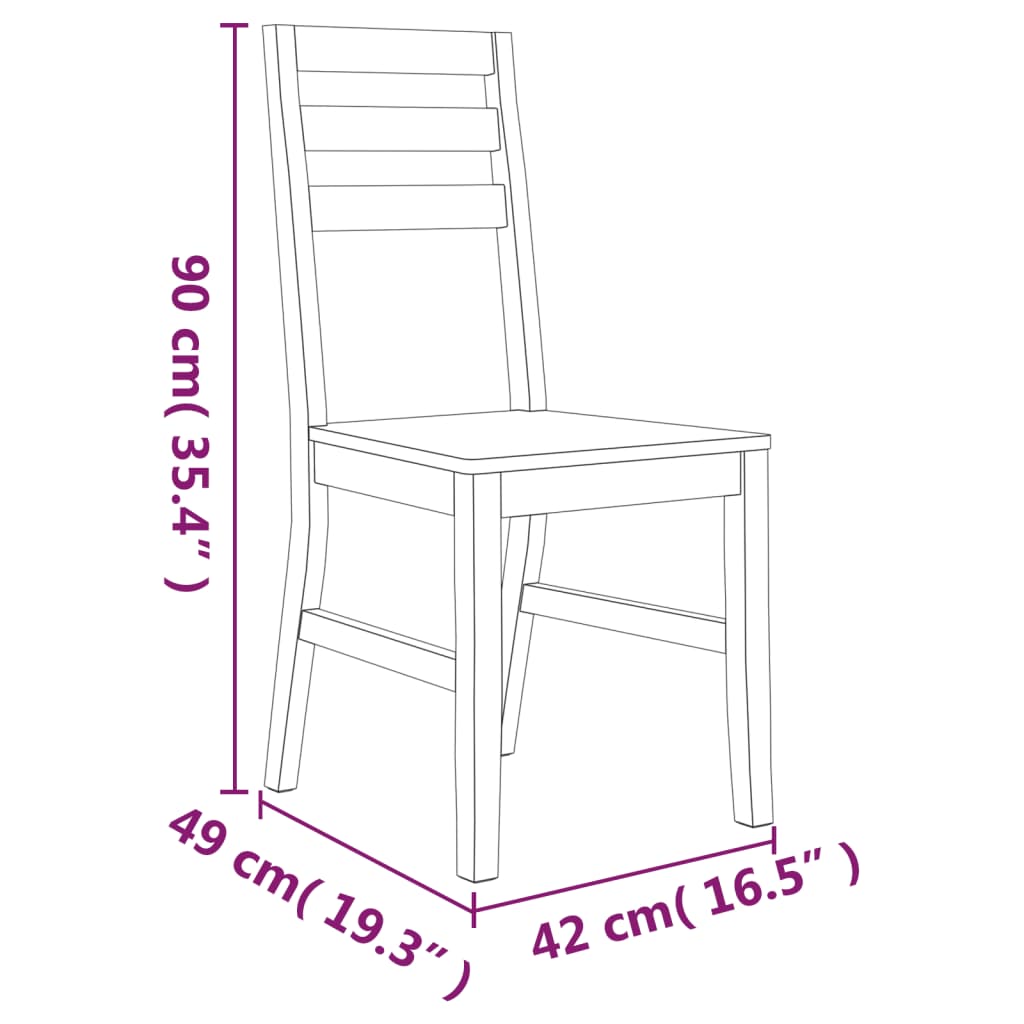 Dining Set | Brown | Solid Acacia wood | Medium | Durable | Dining Set