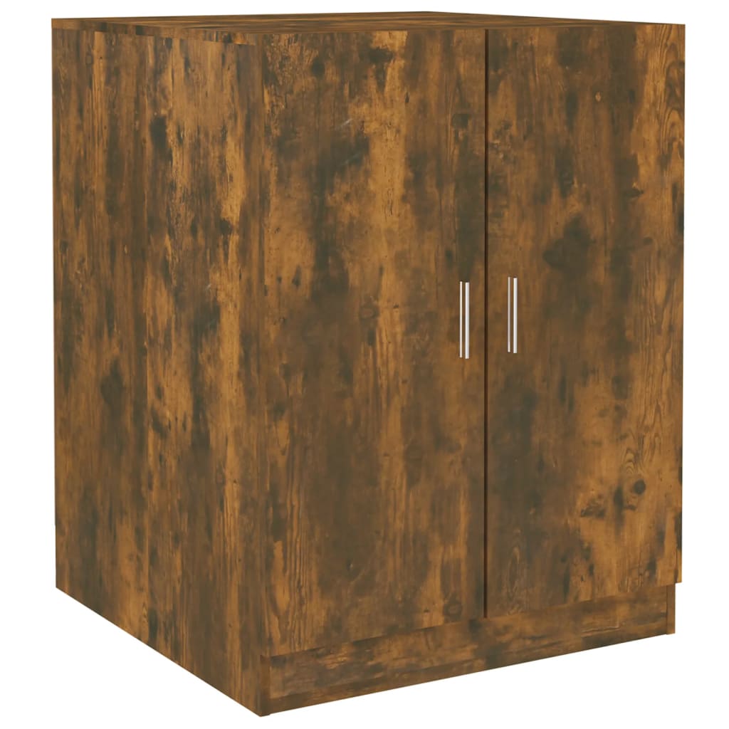 vidaXL Washing Machine Cabinet Smoked Oak Engineered Wood