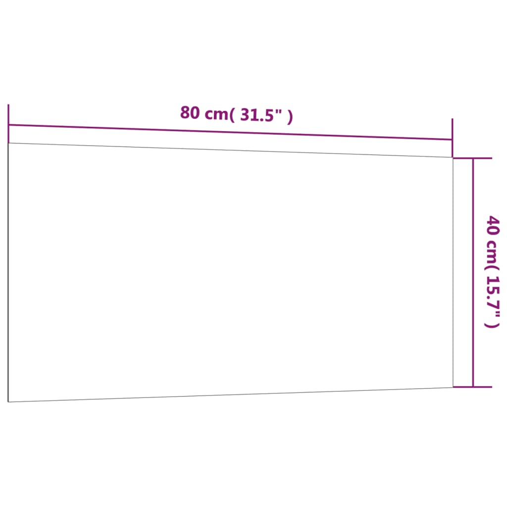 Wall-mounted Magnetic Board White 80x40 cm Tempered Glass