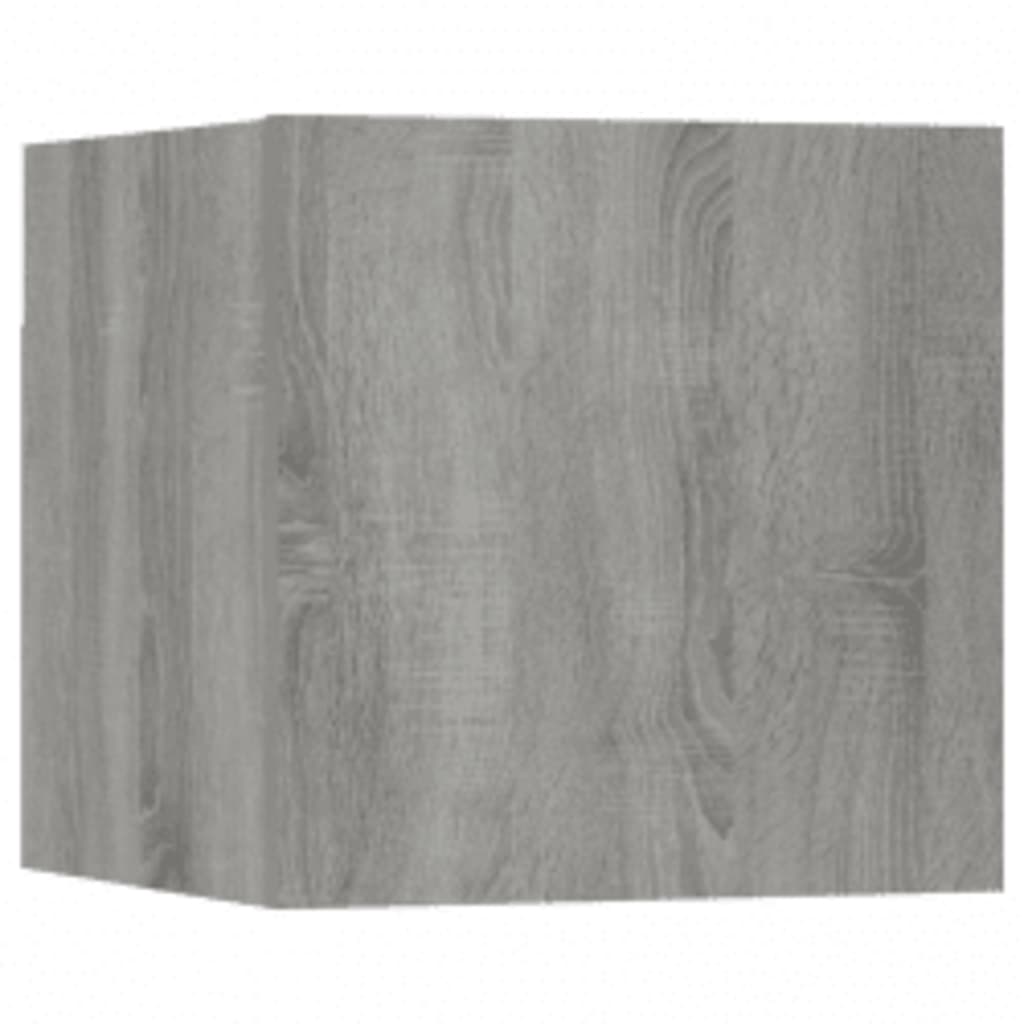 vidaXL 3 Piece TV Cabinet Set Grey Sonoma Engineered Wood