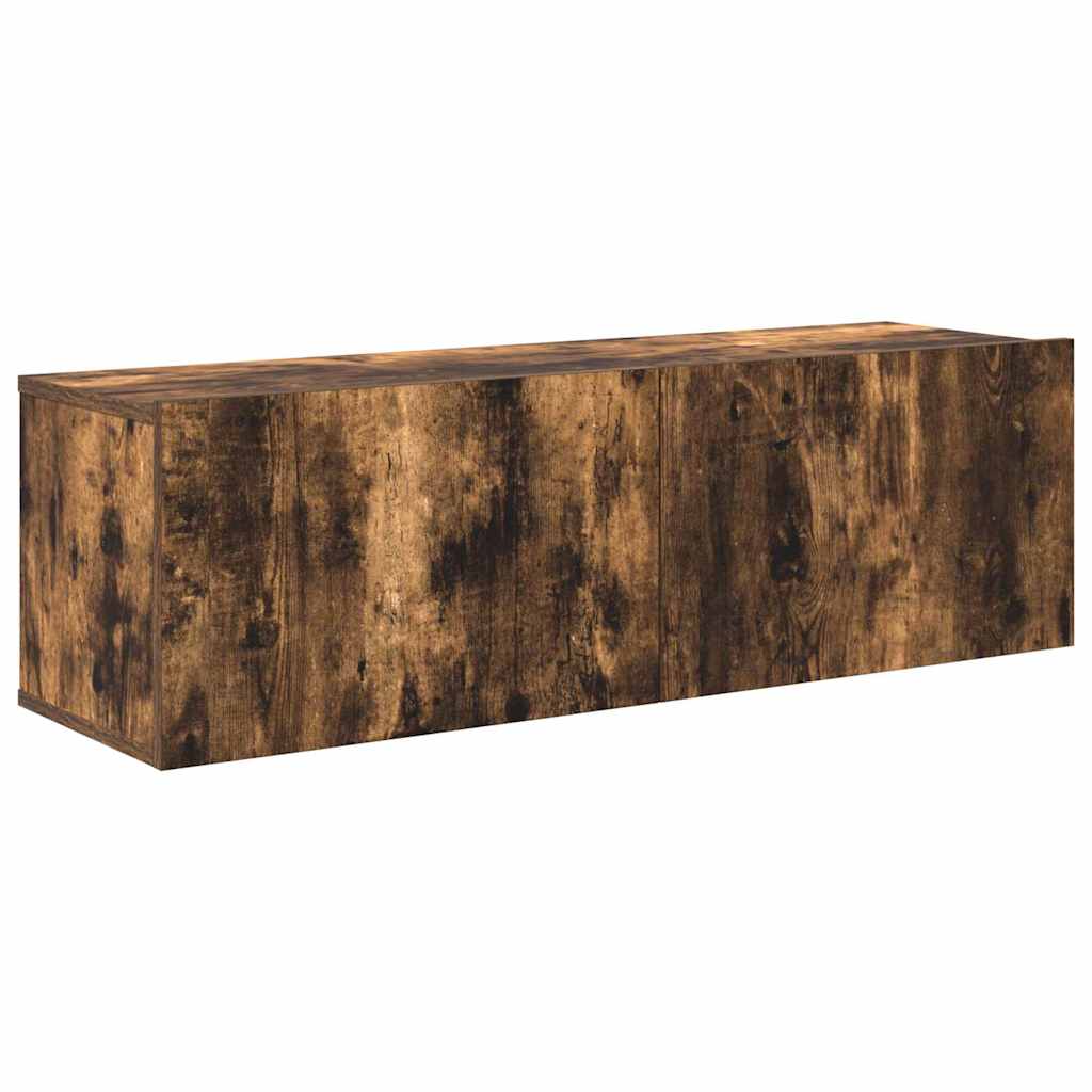 3 Piece TV Cabinet Set Smoked Oak Engineered Wood