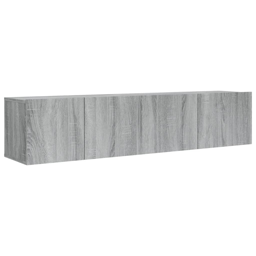 vidaXL 2 Piece TV Cabinet Set Grey Sonoma Engineered Wood