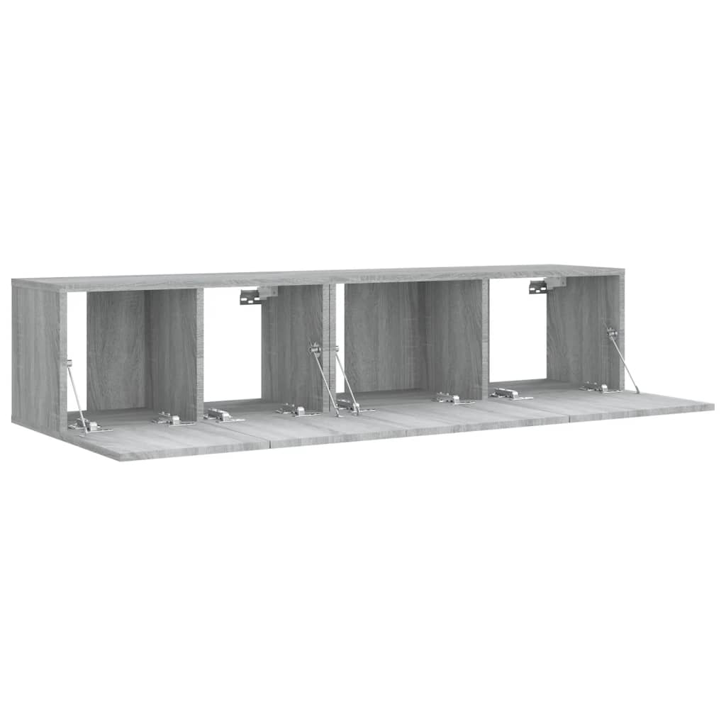 vidaXL 2 Piece TV Cabinet Set Grey Sonoma Engineered Wood