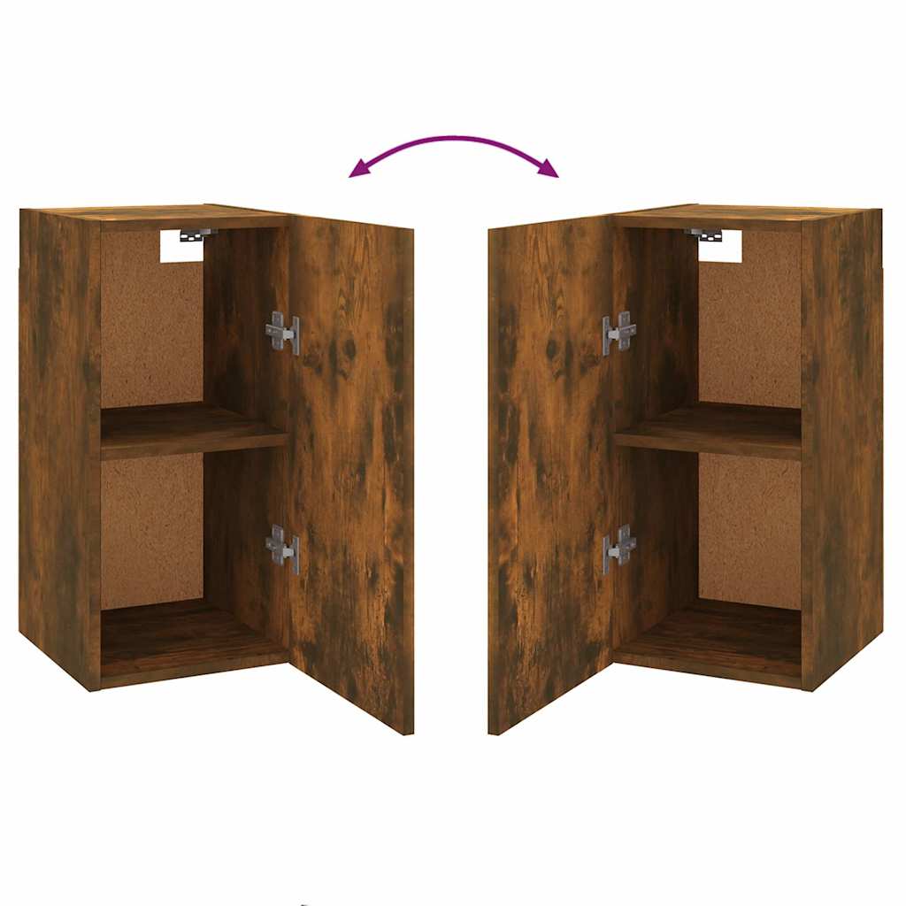 7 Piece TV Cabinet Set Smoked Oak Engineered Wood
