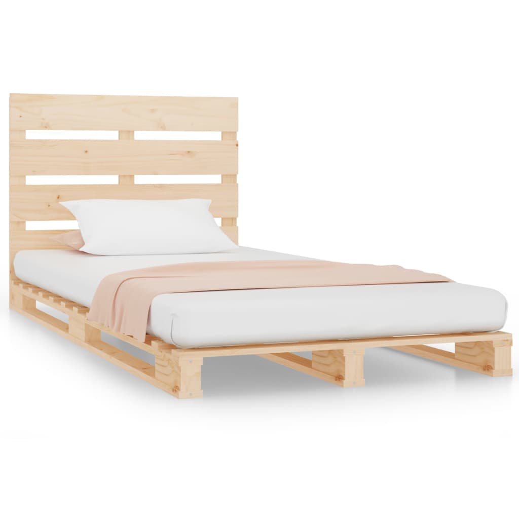 vidaXL Bed Frame without Mattress 90x200 cm Solid Wood Pine