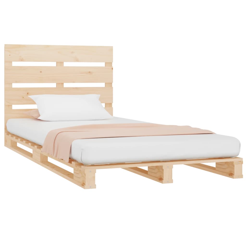 vidaXL Bed Frame without Mattress 90x200 cm Solid Wood Pine