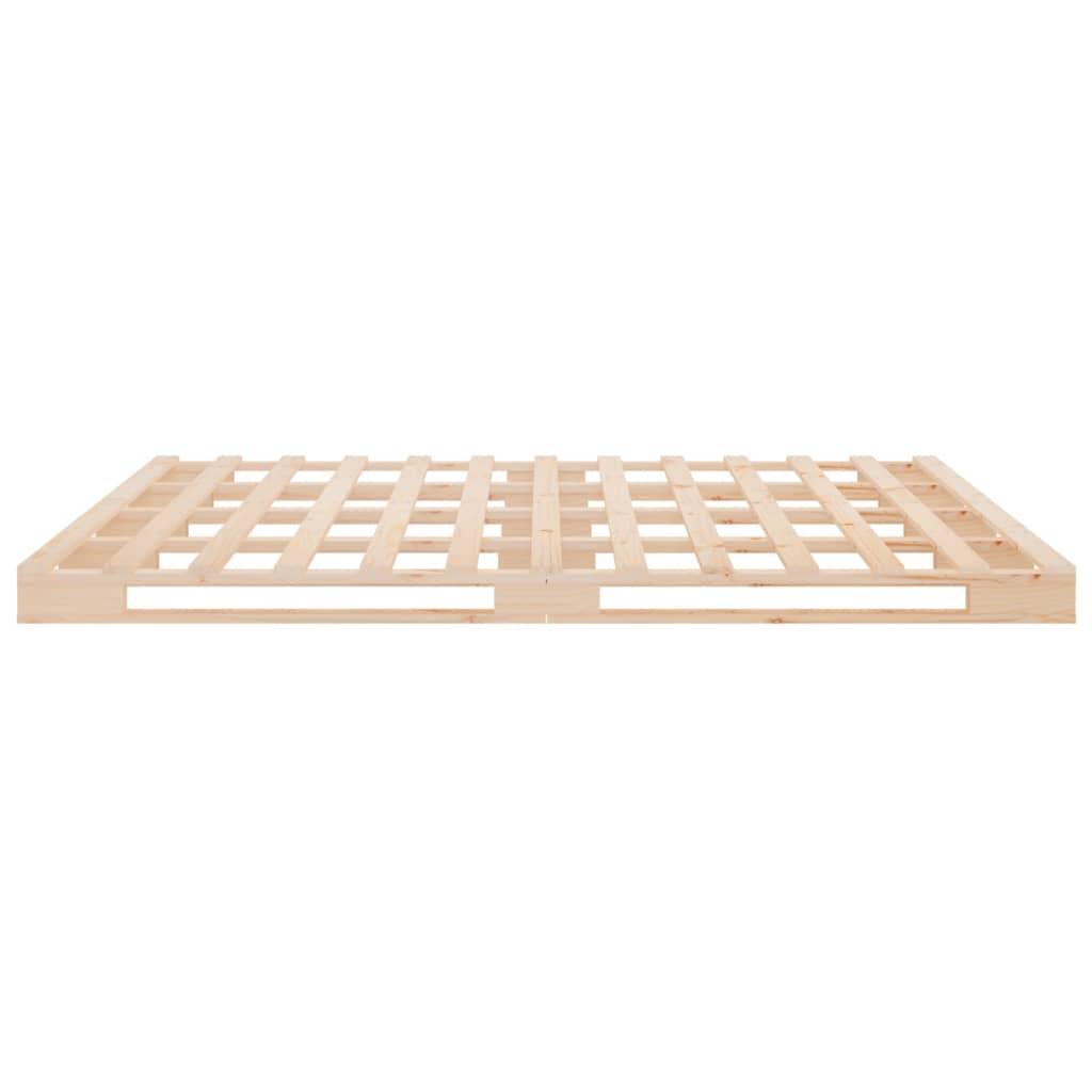 Bed Frame without Mattress 140x200 cm Solid Wood Pine
