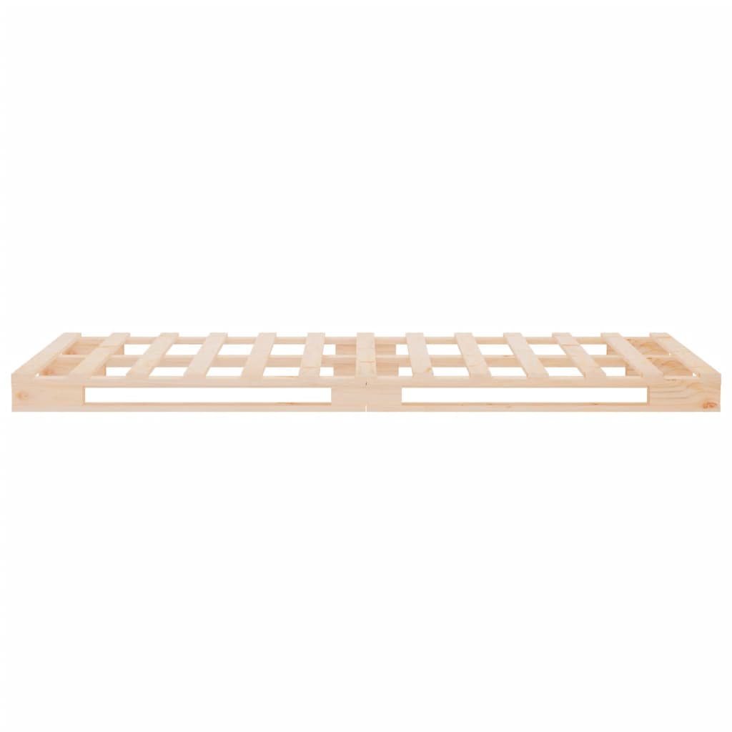 Bed Frame without Mattress 75x190 cm Small Single Solid Wood Pine