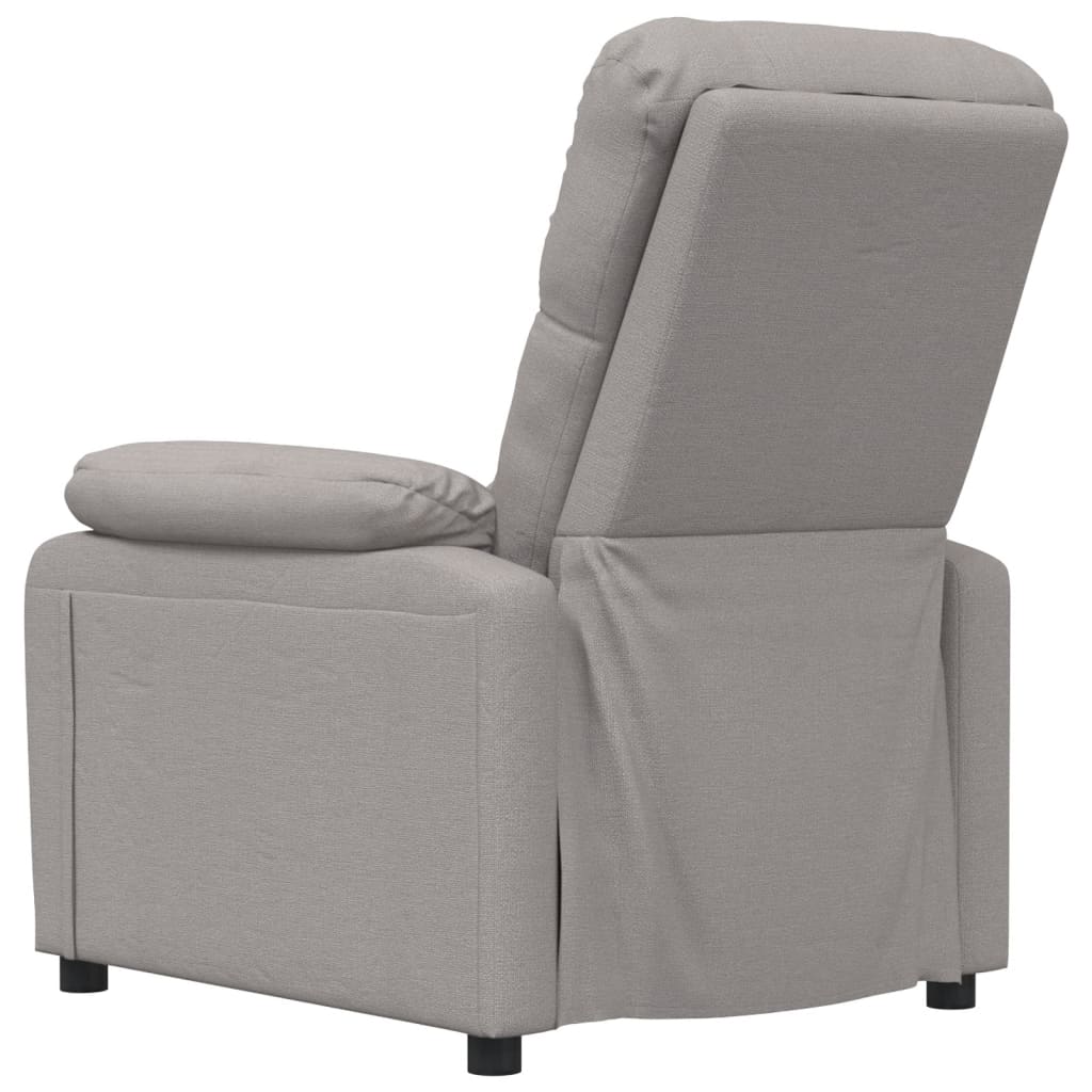 Massage Chair Taupe Fabric