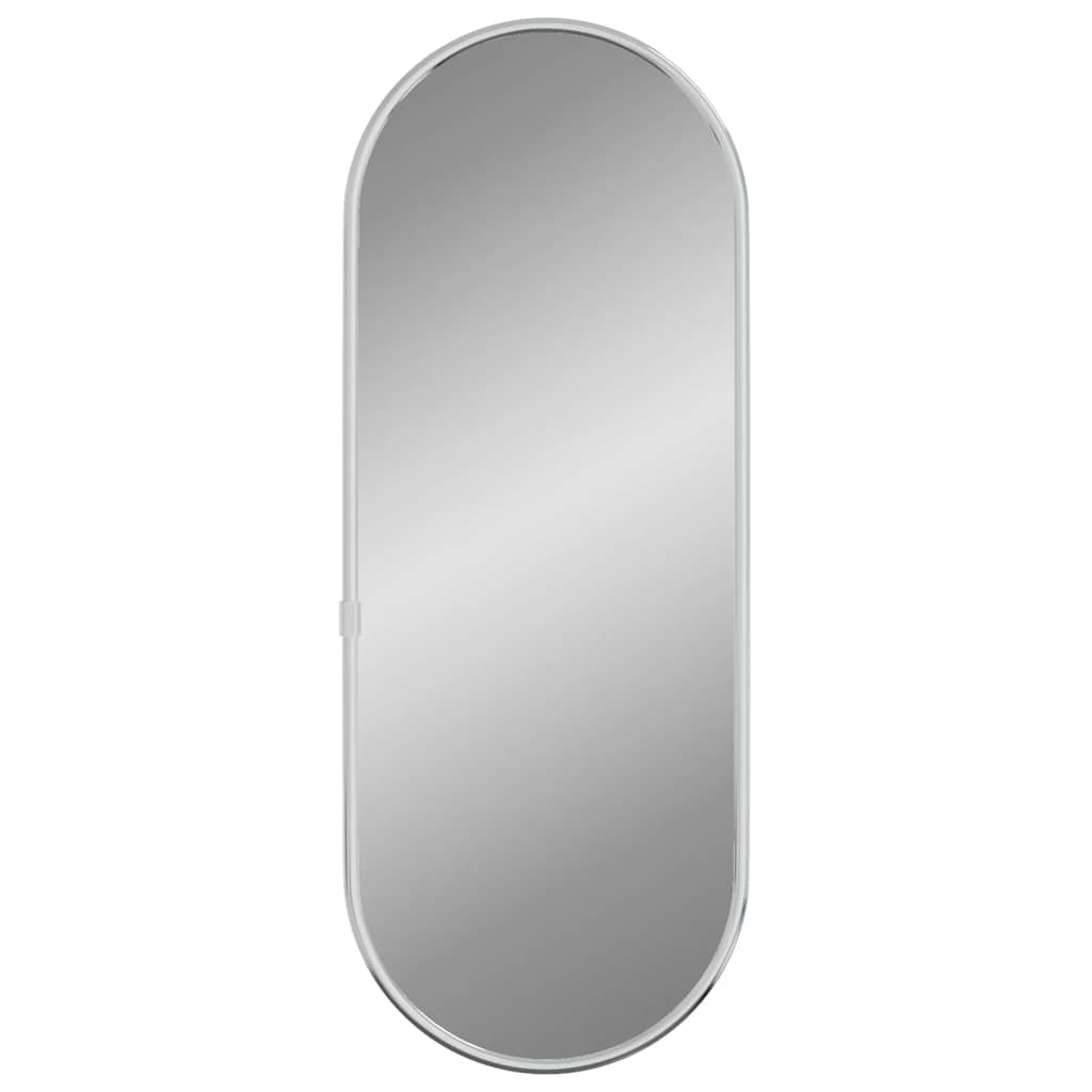 Wall Mirror | Silver | Glass, PVC | 40 x 15 cm | Minimalistic