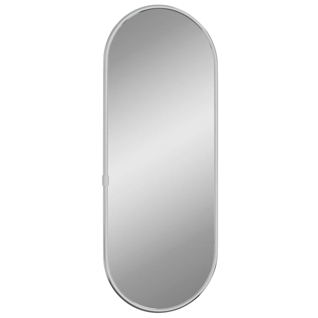 Wall Mirror | Silver | Glass, PVC | 40 x 15 cm | Minimalistic