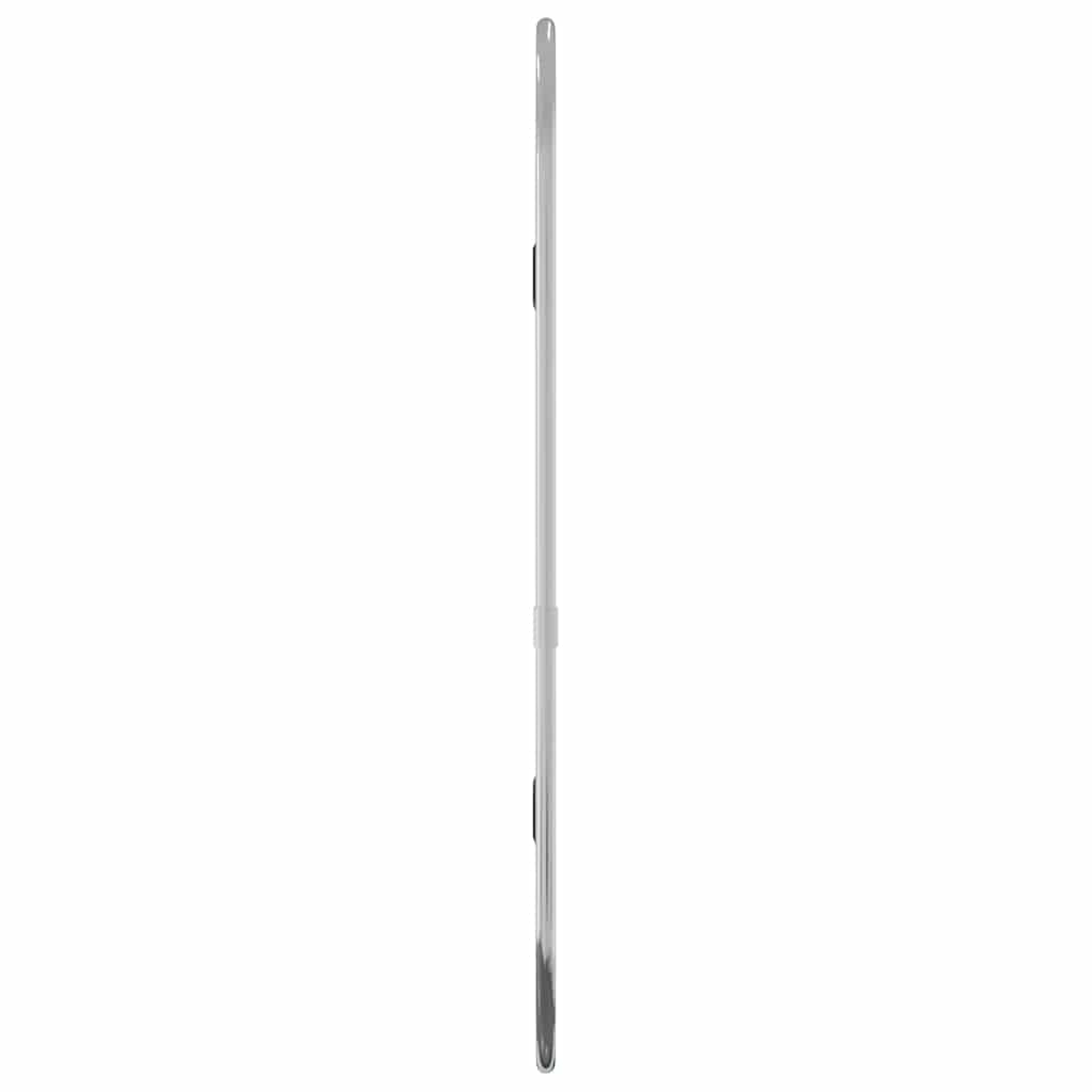 Wall Mirror | Silver | Glass, PVC | 40 x 15 cm | Minimalistic
