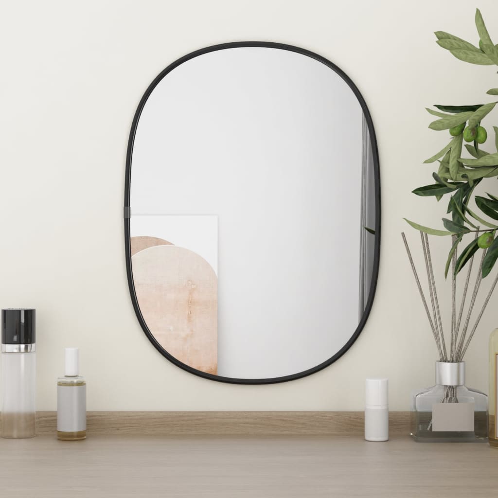 vidaXL Wall Mirror Black 40x30 cm