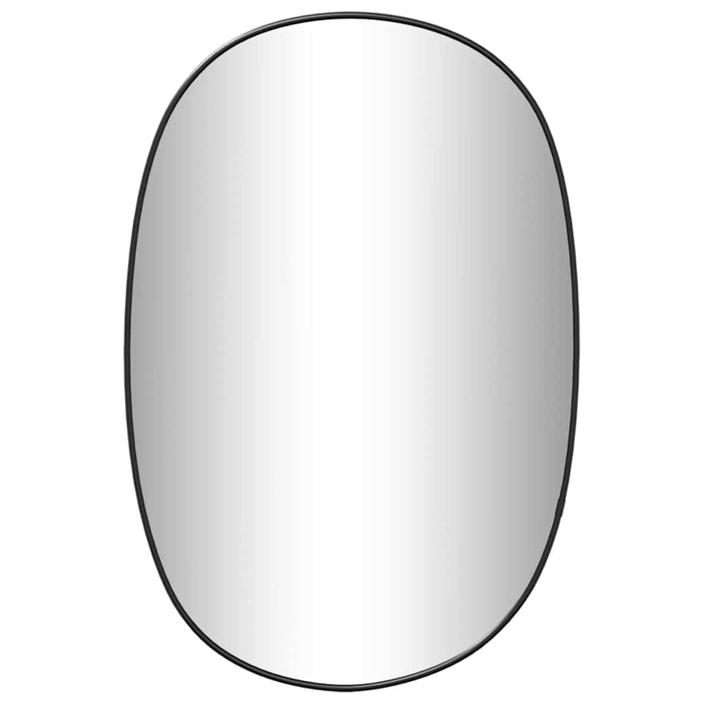 Wall Mirror Black 50x35 cm