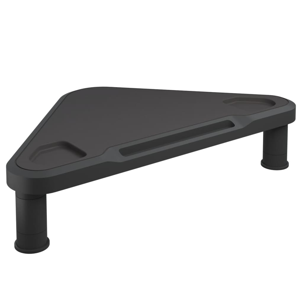 vidaXL Corner Monitor Stand Black 49x28x10.5 cm