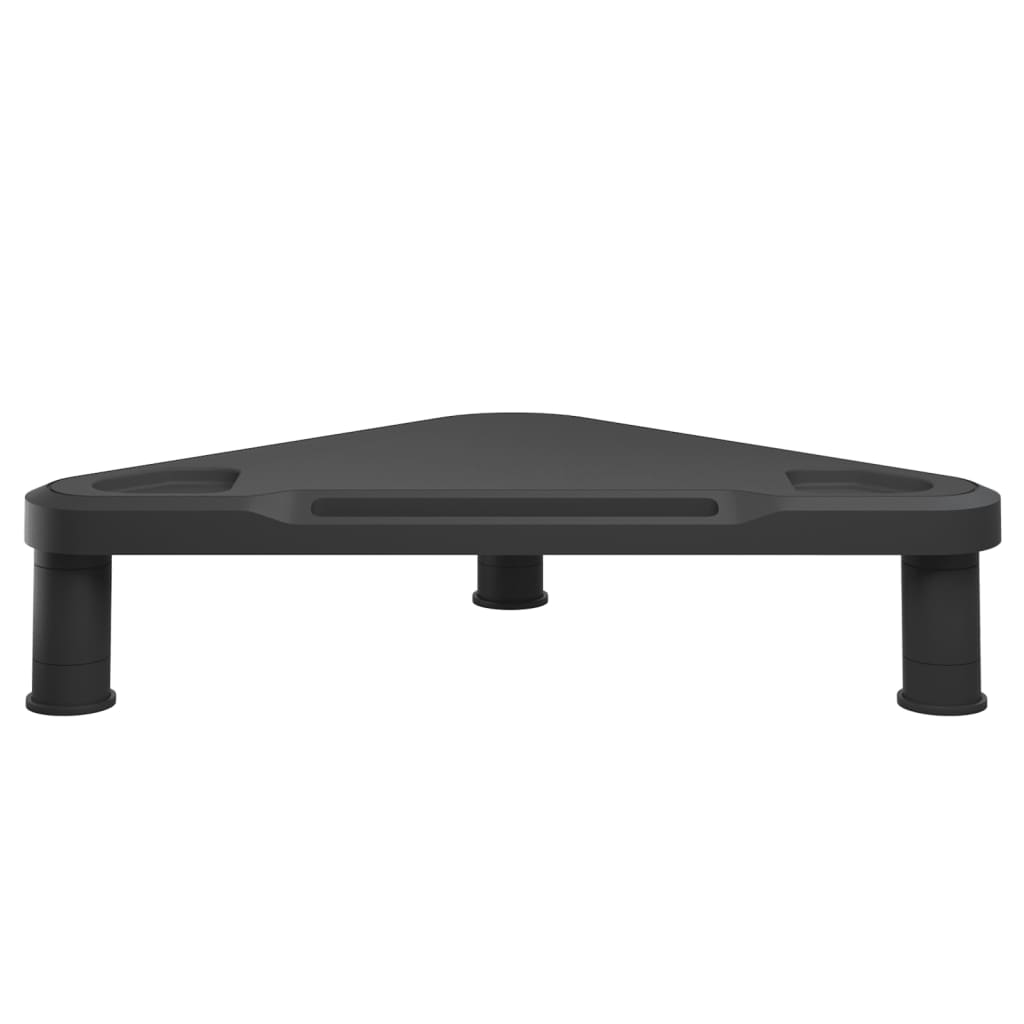 vidaXL Corner Monitor Stand Black 49x28x10.5 cm