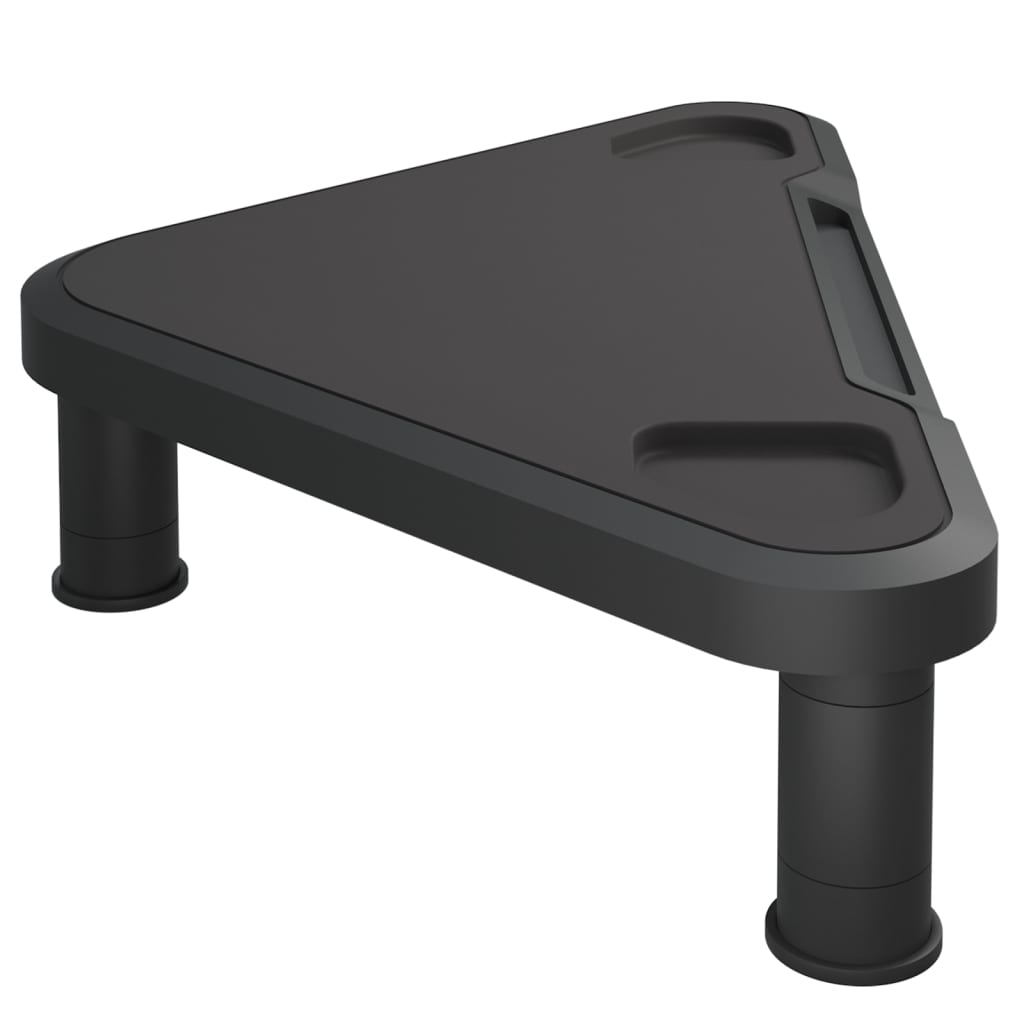 vidaXL Corner Monitor Stand Black 49x28x10.5 cm