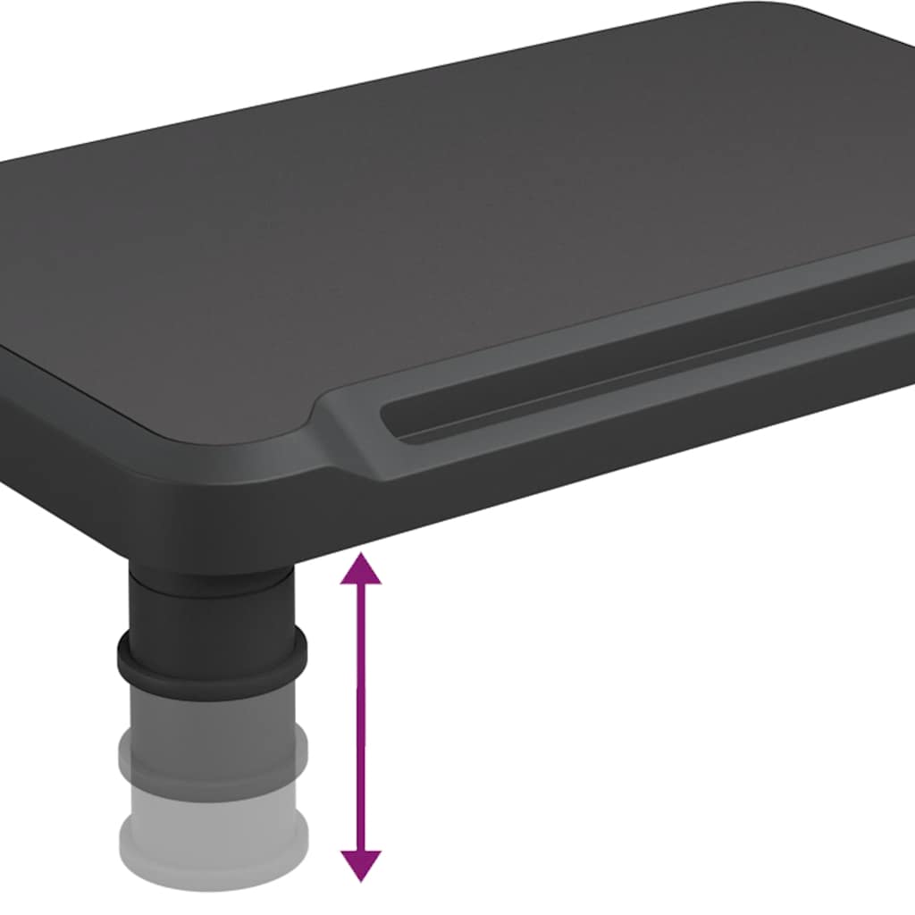Monitor Stand Black 38x24x10,5 cm