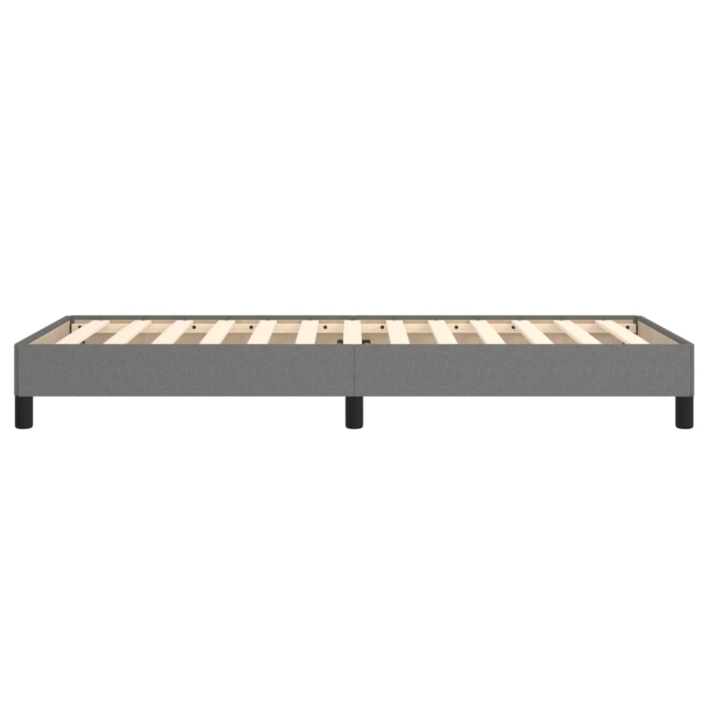 Bed Frame without Mattress Dark Grey 90x190 cm Single Single Fabric