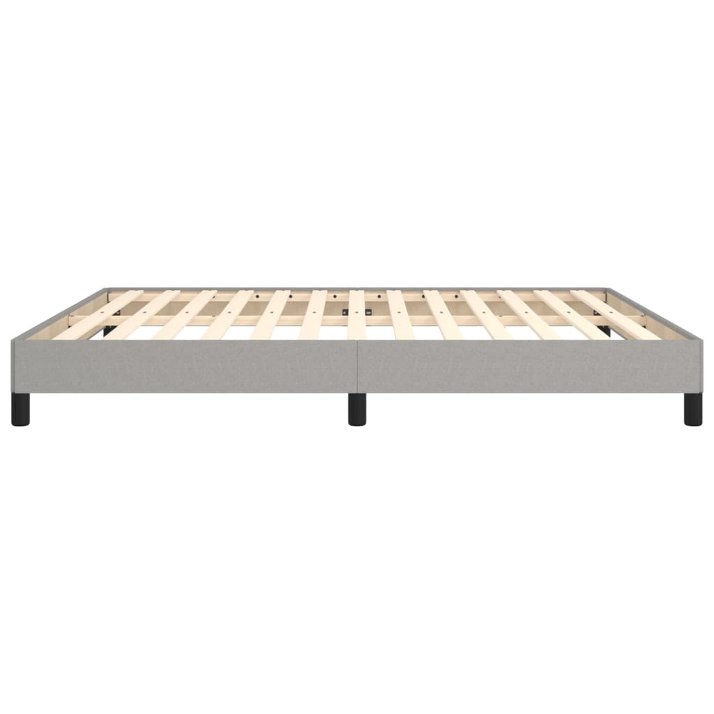 Bed Frame without Mattress Light Grey Super King Fabric