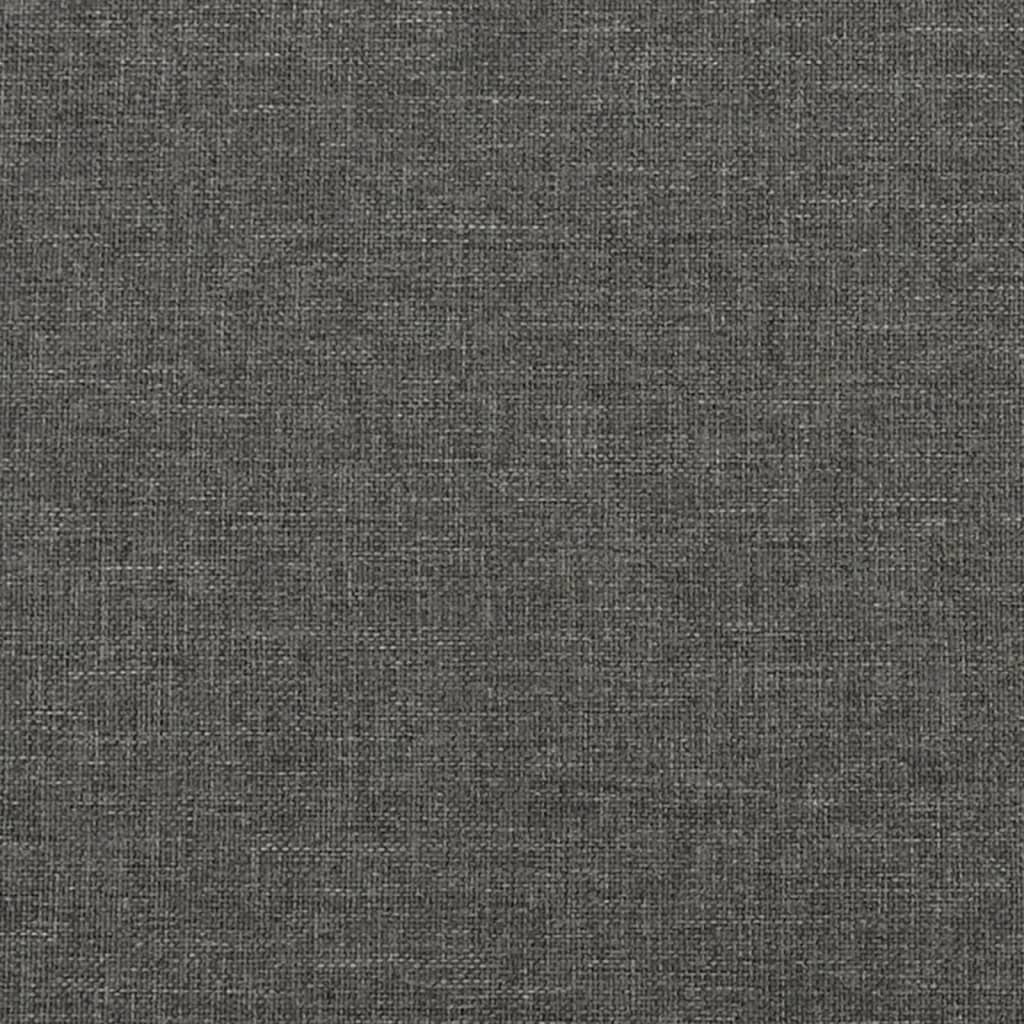 Bed Frame without Mattress Dark Grey Super King Fabric