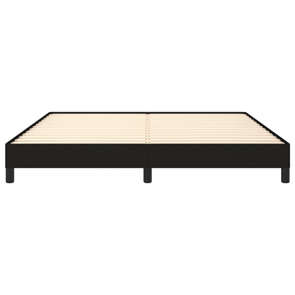 Bed Frame without Mattress Black 180x200 cm Super King Super King Fabric