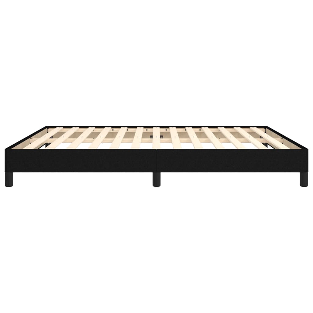 Bed Frame without Mattress Black 180x200 cm Super King Super King Fabric