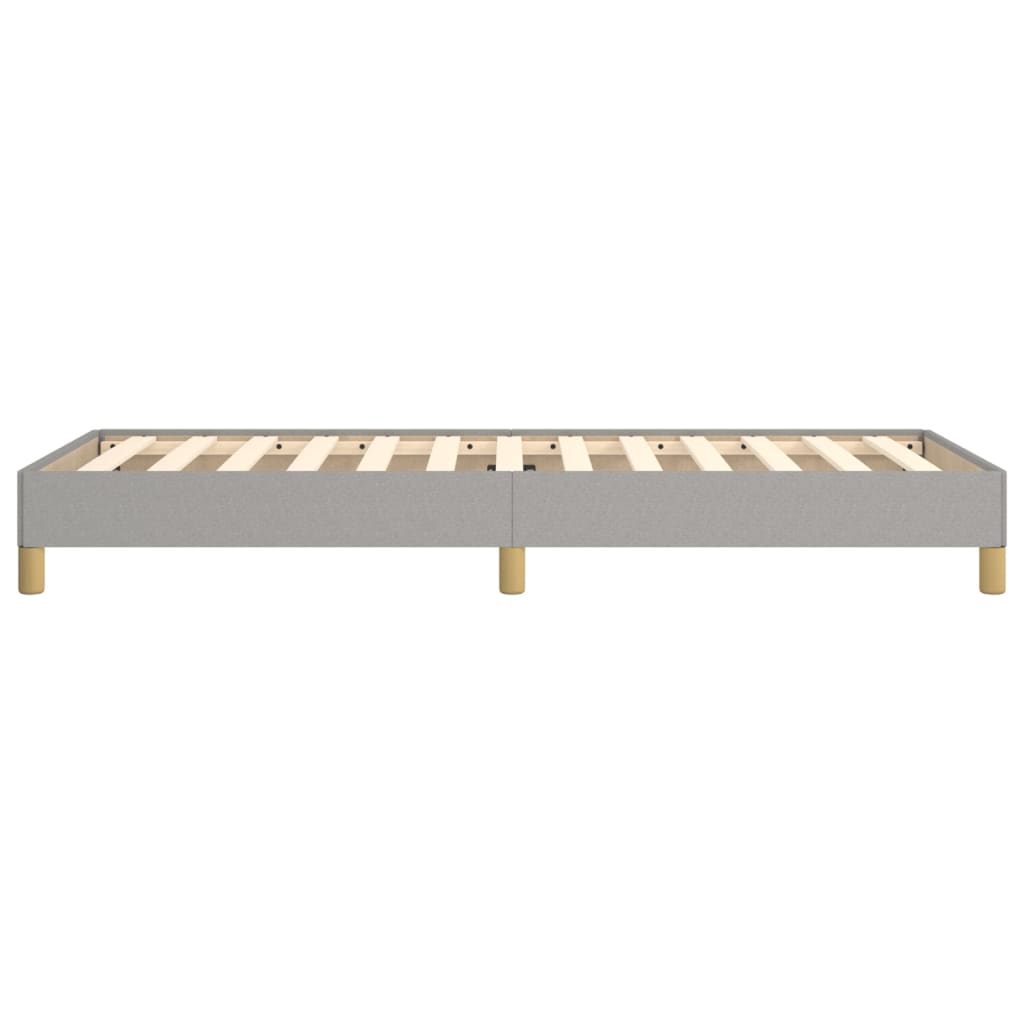 Bed Frame without Mattress Light Grey 90x190 cm Single Single Fabric