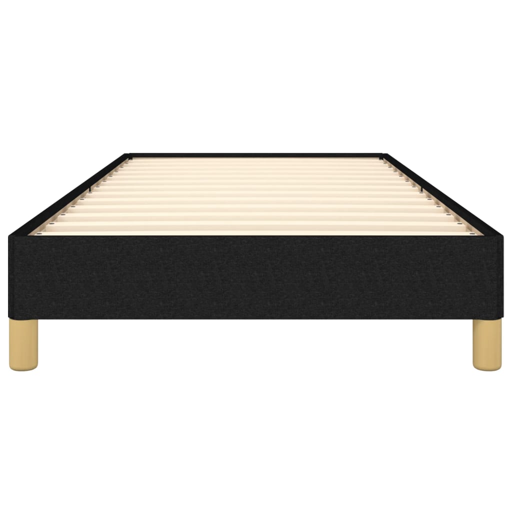 Bed Frame without Mattress Black 90x190 cm Single Single Fabric
