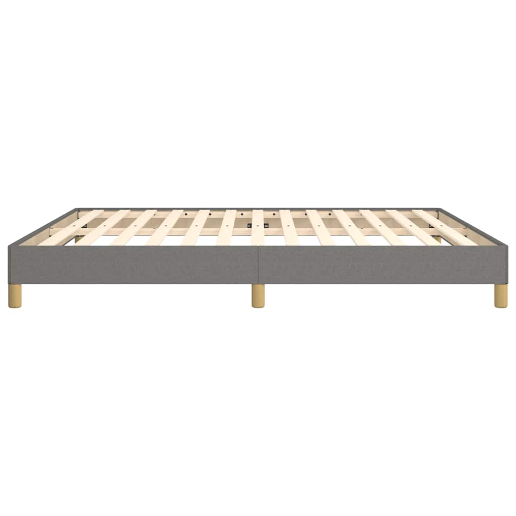 Bed Frame without Mattress Dark Grey 180x200cm Super King Fabric