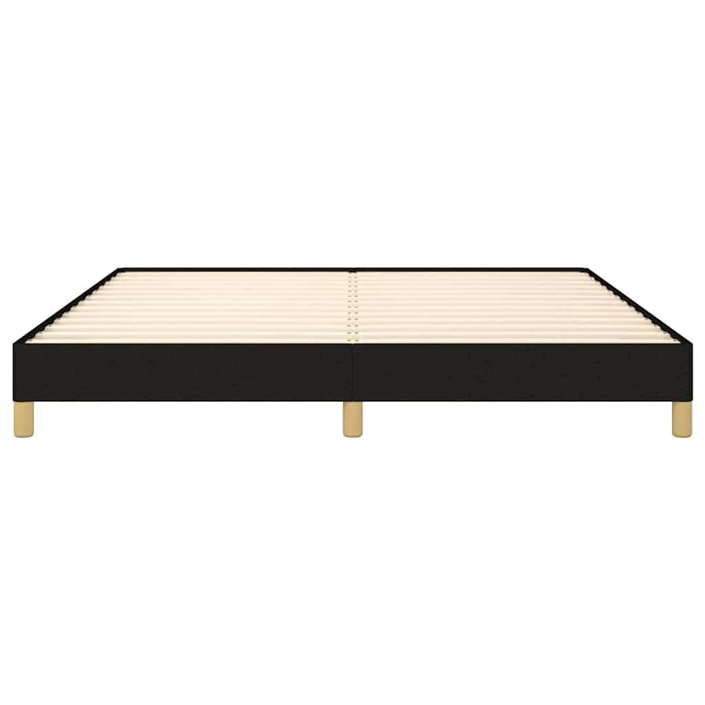 Bed Frame without Mattress Black 180x200 cm Super King Super King Fabric
