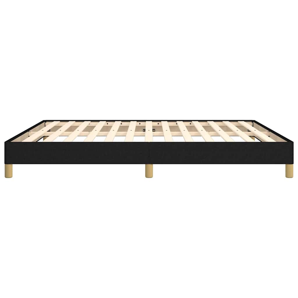 Bed Frame without Mattress Black 180x200 cm Super King Super King Fabric