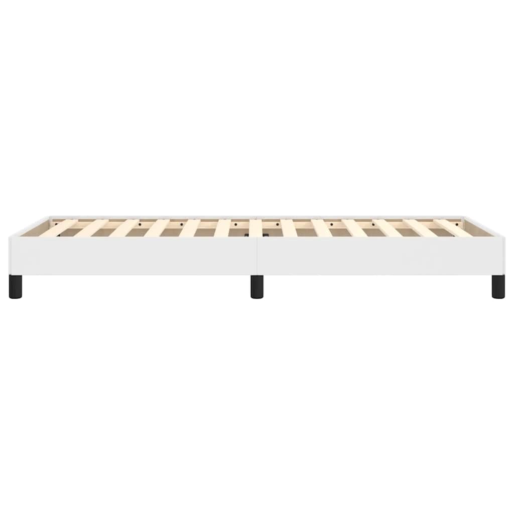 Bed Frame without Mattress White 90x190 cm Single Single Faux Leather