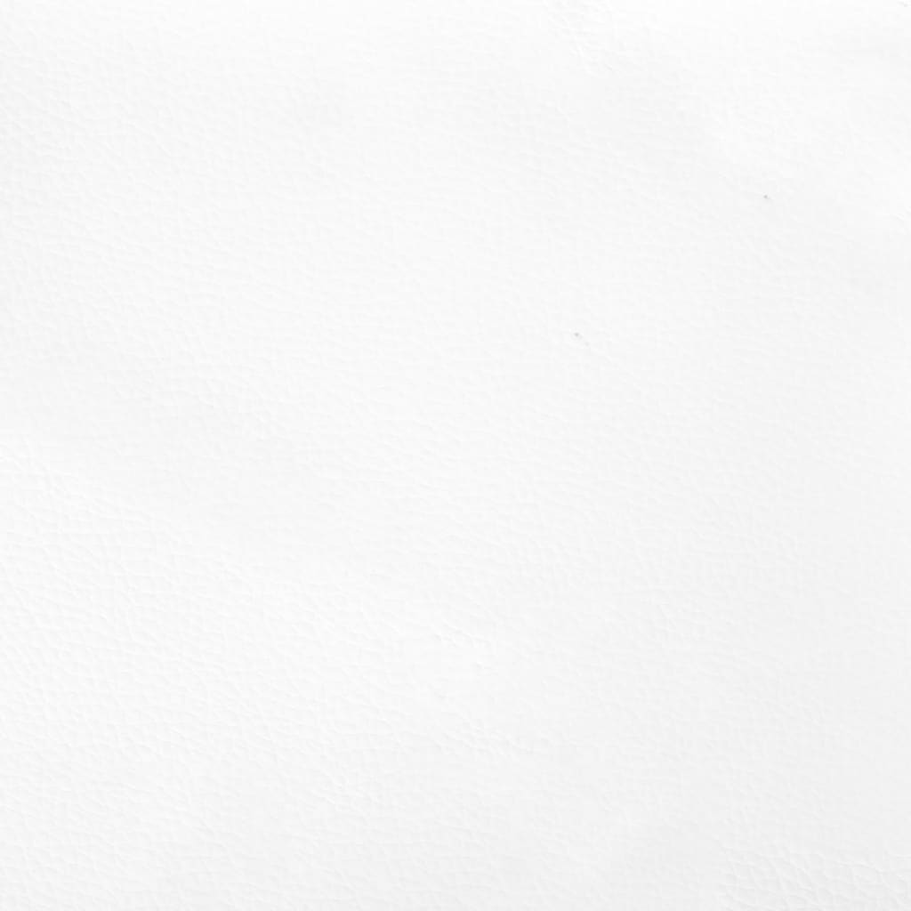 Bed Frame without Mattress White Super King Faux Leather