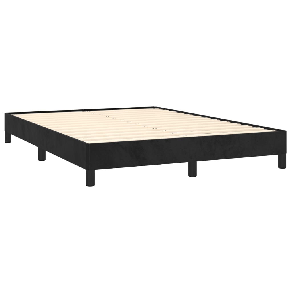 vidaXL Bed Frame without Mattress Black 135x190 cm Double Double Velvet