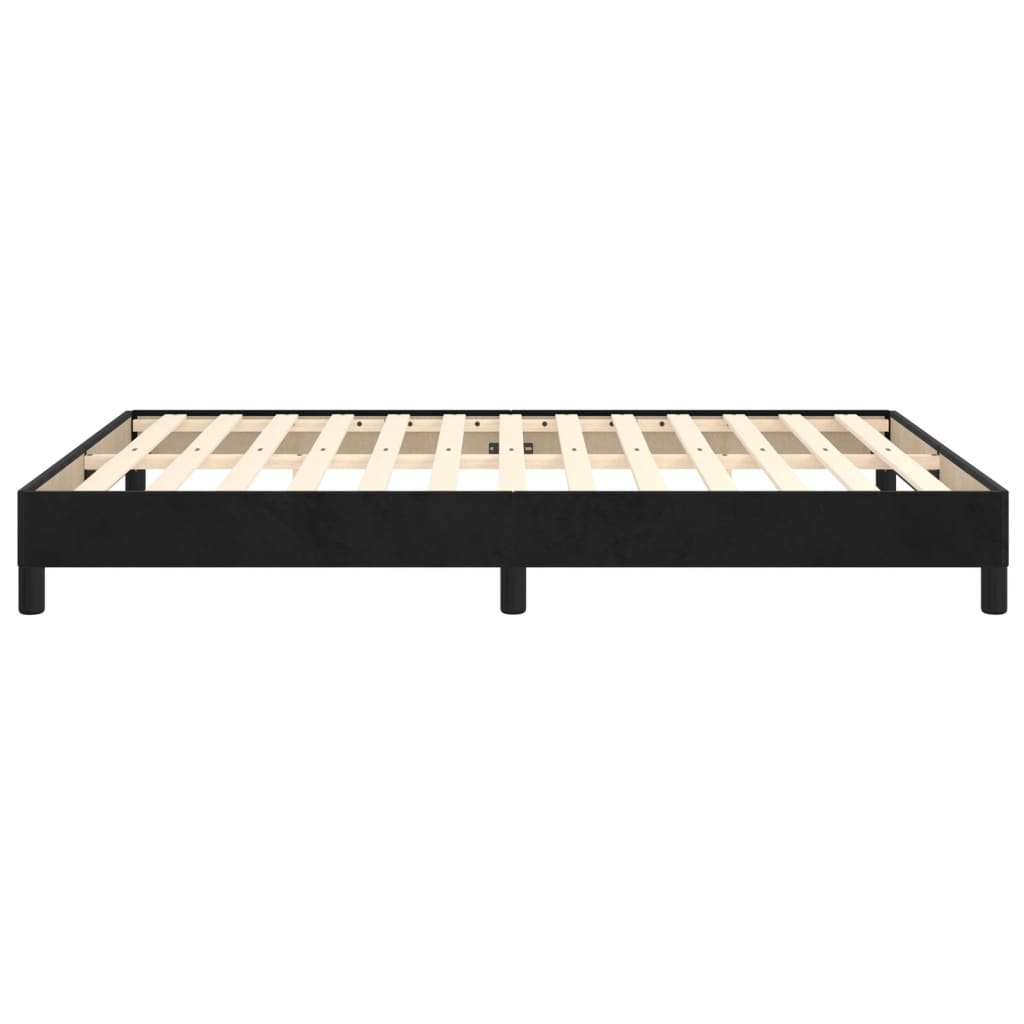 vidaXL Bed Frame without Mattress Black 135x190 cm Double Double Velvet