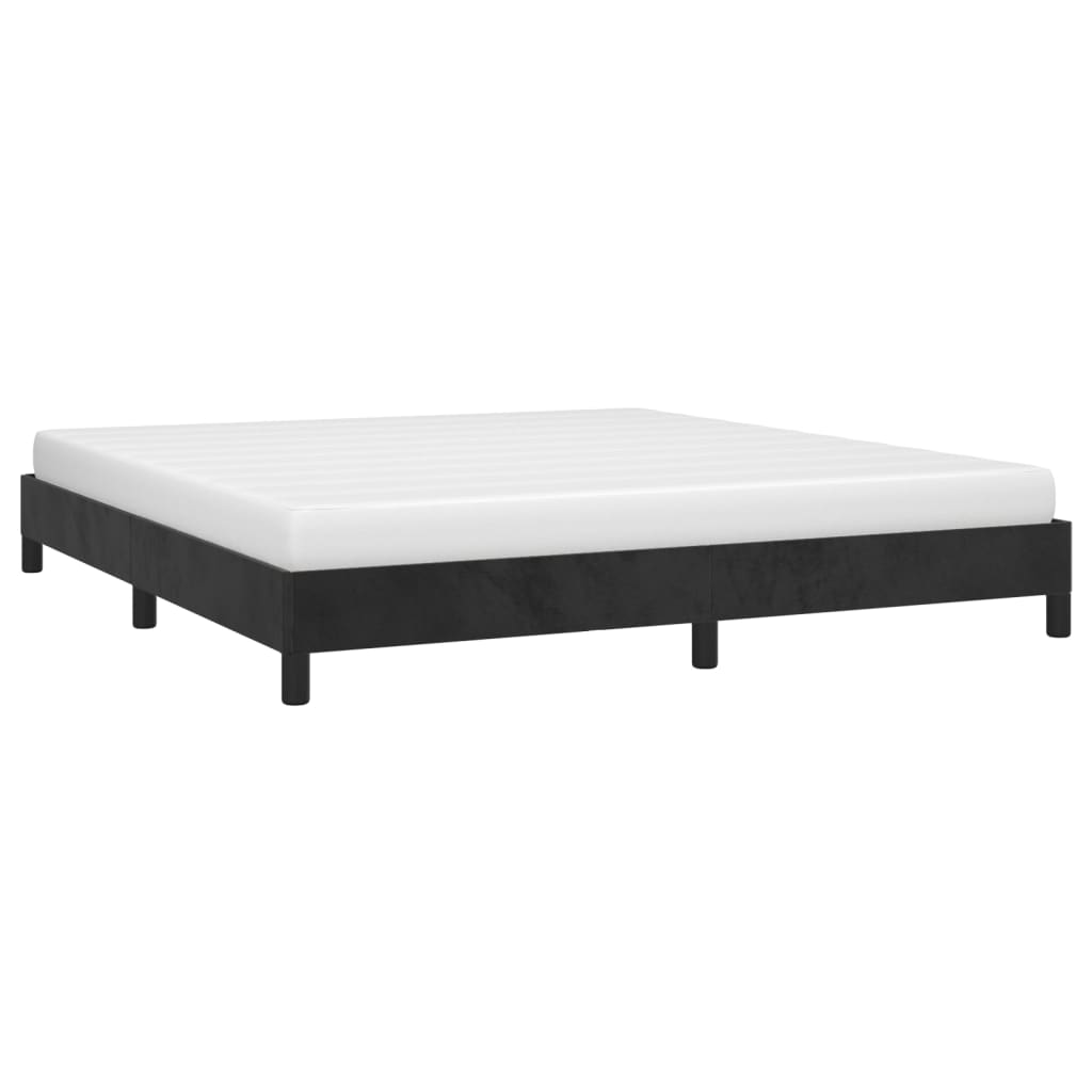 Bed Frame without Mattress Black 180x200 cm Super King Super King Velvet